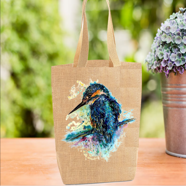 Kingfisher Tote Bag, Kingfisher Bag, Personalised Tote Bag